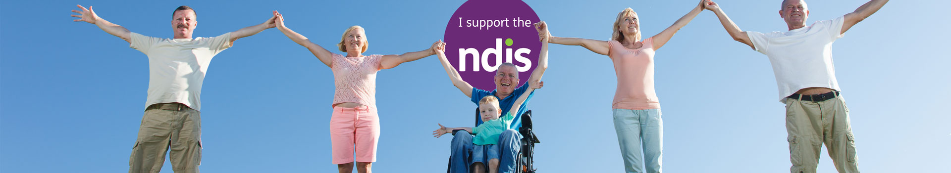 "I support the NDIS banner photo "